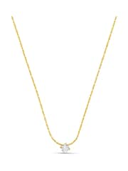 Orelia London Gold Tone Fine Stationed Crystal Collar Necklace - Image 2 of 3