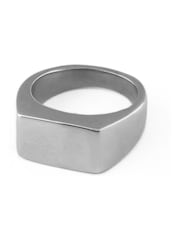 Orelia London Silver Tone Chunky Signet Ring - Image 1 of 3