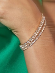 Orelia London Gold Tone Crystal Tennis Bracelet - Image 1 of 3