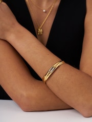 Orelia London Interlocking Bangle Bracelet - Image 2 of 3