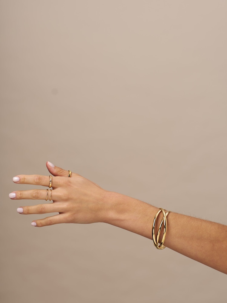 Orelia London Interlocking Bangle Bracelet - Image 3 of 3