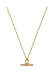 Orelia London Dainty T-Bar Knot Necklace - Image 2 of 3