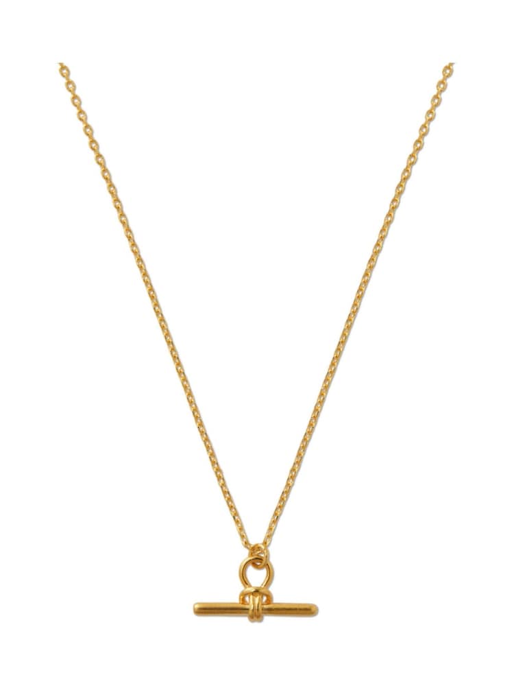Orelia London Dainty T-Bar Knot Necklace - Image 2 of 3