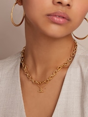 Orelia London Dainty T-Bar Knot Necklace - Image 3 of 3