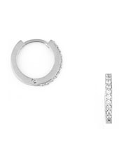 Orelia London Pave Huggie Hoop Earrings - Image 1 of 3