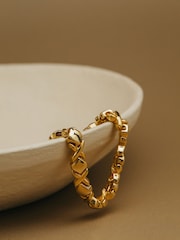 Orelia London Gold Tone Solid Cross Metal Tennis Bracelet - Image 2 of 4
