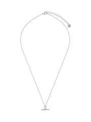 Orelia London Dainty T-Bar Knot Necklace - Image 1 of 3