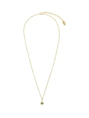 Orelia London Gold Tone Emerald Star Charm Necklace - Image 1 of 4