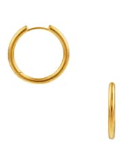 Orelia London Large Everyday Elevated Hoop Earrings - Image 2 of 2