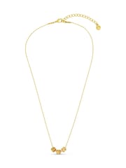 Orelia London Gold Tone Cross Trio Thread Thru Necklace - Image 1 of 4