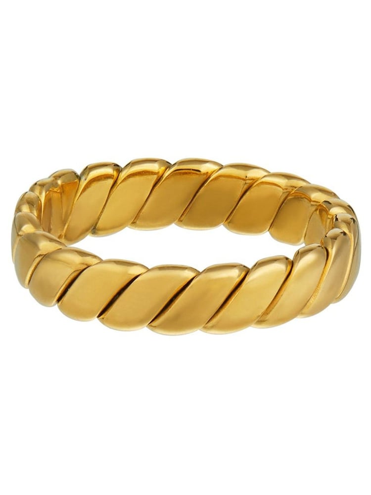 Orelia London Gold Tone Metal Flat Twist Ring - Image 1 of 1