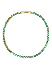 Orelia London Gold Tone Emerald Tennis Bracelet - Image 1 of 2