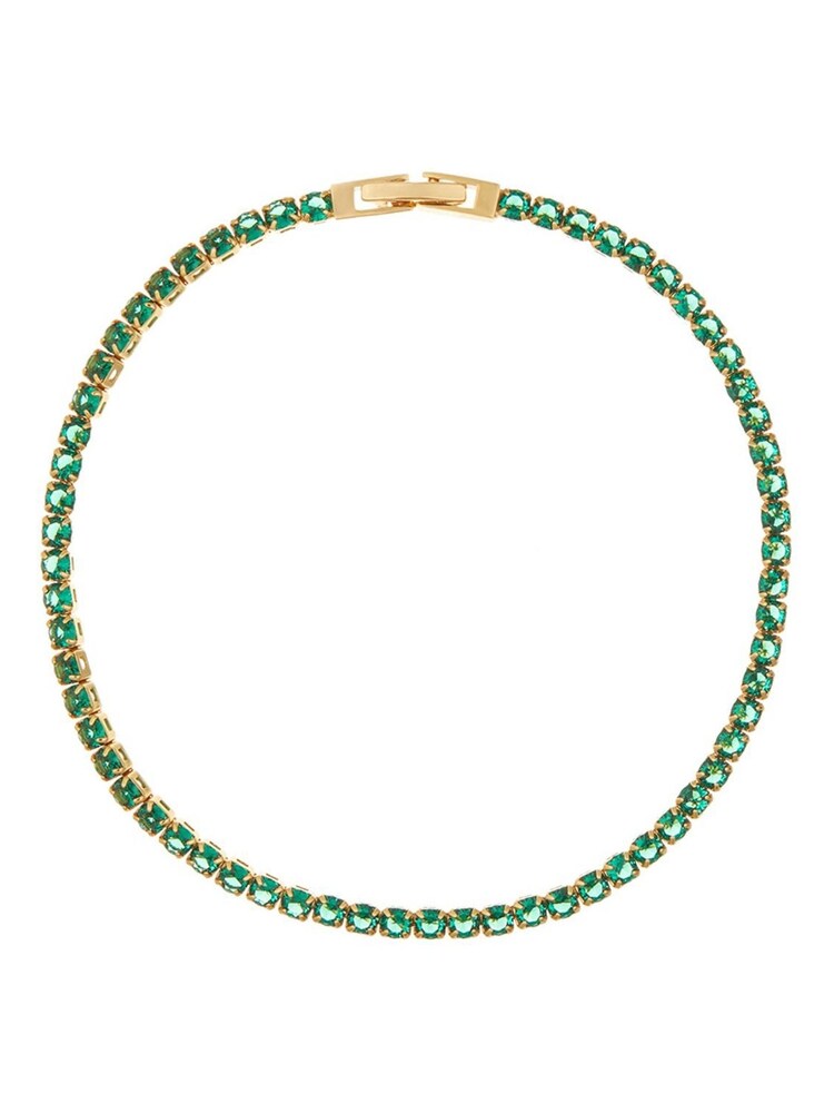 Orelia London Gold Tone Emerald Tennis Bracelet - Image 1 of 2