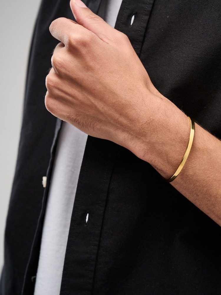 Orelia London Gold Tone Simple Metal Cuff Bracelet - Image 3 of 3