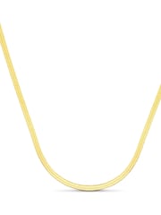 Orelia London Gold Tone Flat Snake chain Necklace - Image 3 of 4