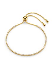 Orelia London Gold Tone Fine Crystal Tennis Slider Bracelet - Image 1 of 3