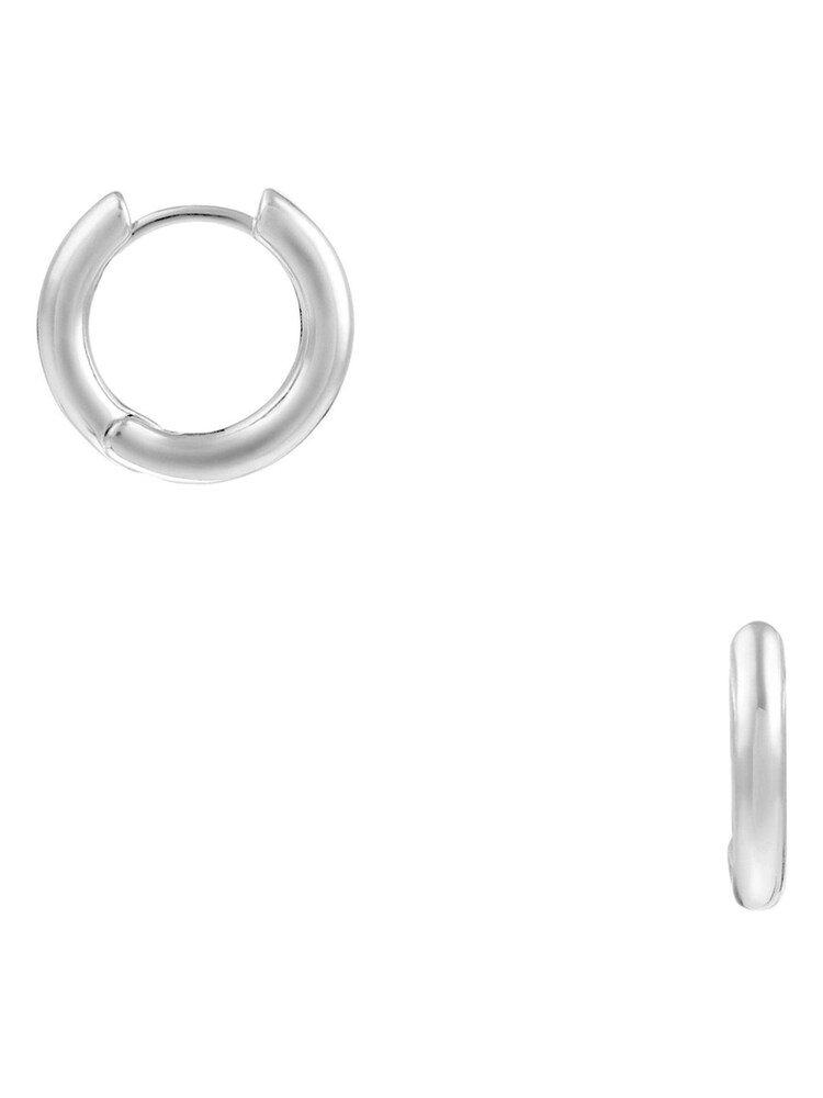 Orelia London Silver Tone Everyday Elevated Hoop Earrings - Image 1 of 1