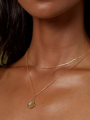 Orelia London Fine Wave Chain Necklace - Image 3 of 3