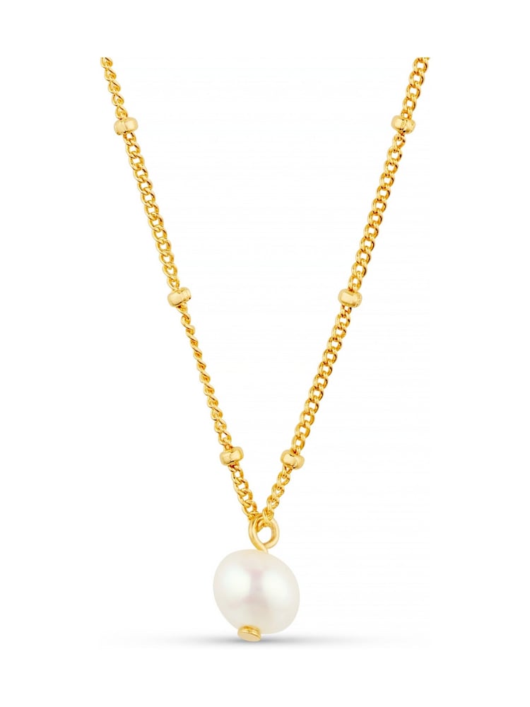 Orelia London Pearl Satellite Necklace - Image 2 of 3