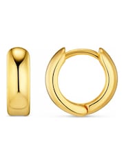Orelia London Mini Domed Huggie Hoop Earrings - Image 1 of 2