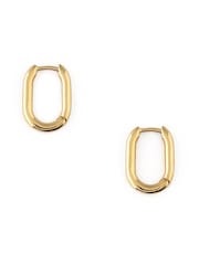 Orelia London Gold Tone Mini Oval Hoop Earrings - Image 1 of 2