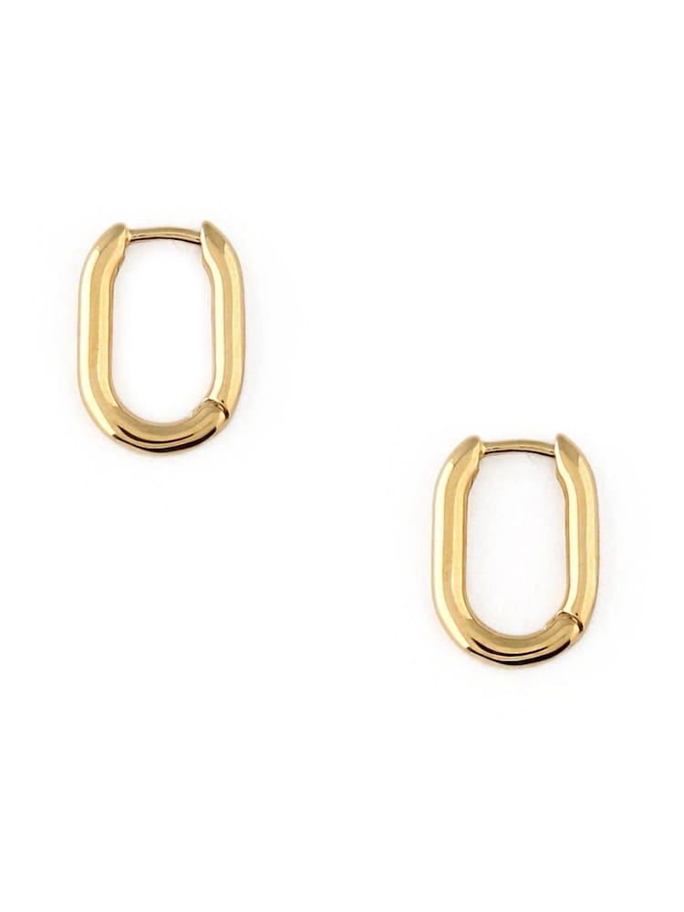 Orelia London Gold Tone Mini Oval Hoop Earrings - Image 1 of 2