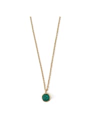 Orelia London Swarovski Emerald Ditsy Necklace - Image 2 of 3