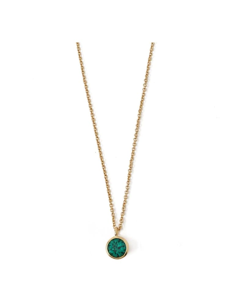 Orelia London Swarovski Emerald Ditsy Necklace - Image 2 of 3