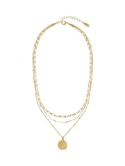 Orelia London Multi Row Coin Necklace - Image 1 of 5
