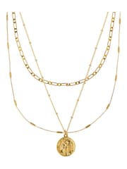 Orelia London Multi Row Coin Necklace - Image 3 of 5