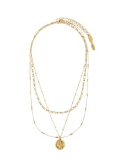 Orelia London Multi Row Coin Necklace - Image 4 of 5