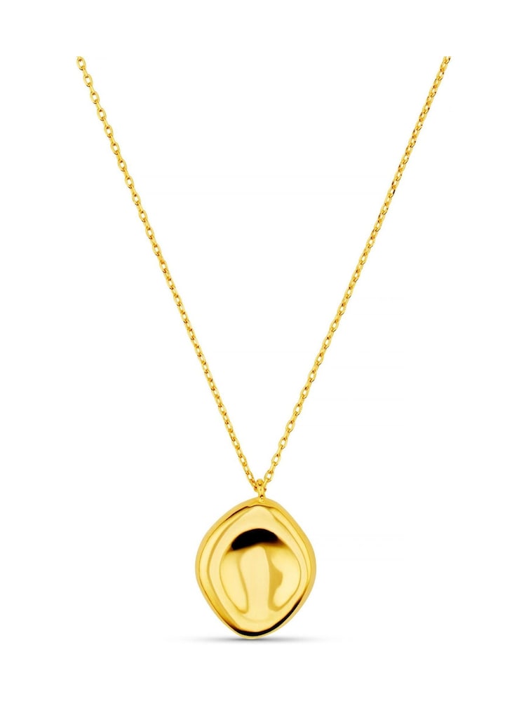 Orelia London Polished Organic Oval Charm Necklace - Image 2 of 3