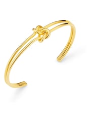Orelia London Gold Tone Polished Interlocking Knot Open Bangle Bracelet - Image 1 of 3