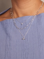 Orelia London Mini Knot Fine Collar Necklace - Image 3 of 3