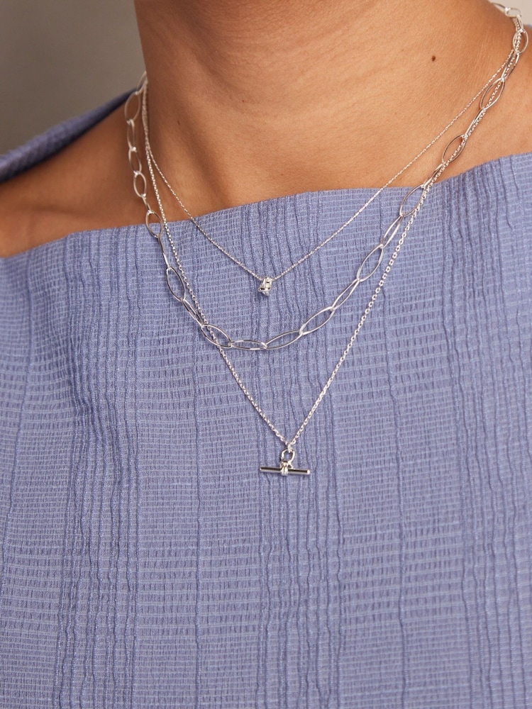 Orelia London Mini Knot Fine Collar Necklace - Image 3 of 3