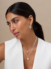 Orelia London Pearl Satellite Necklace - Image 3 of 3