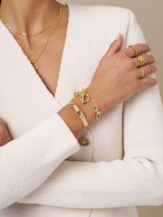 Orelia London Rectangular Link T-Bar Bracelet - Image 1 of 2
