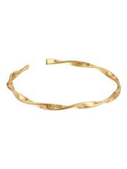 Orelia London Gold Tone Ribbon Twist Bangle Bracelet - Image 1 of 2