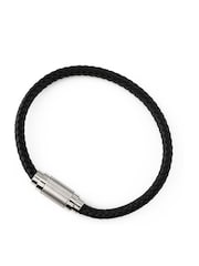 Orelia London Silver Tone Plaited Leather Bracelet - Image 1 of 2