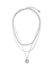 Orelia London Multi Row Coin Necklace - Image 1 of 3