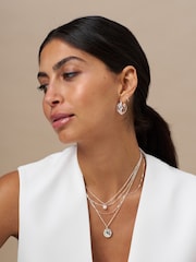 Orelia London Multi Row Coin Necklace - Image 3 of 3