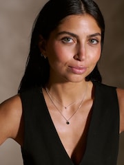 Orelia London Swarovski Emerald Ditsy Necklace - Image 2 of 2