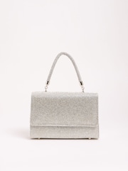 Lipsy Silver Embellished Top Handle Bag - Image 4 of 4
