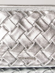 Lipsy Silver Weave Pouch Clutch Bag - Image 4 of 4