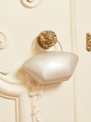 Lipsy Cream Top Handle Pearlised Hard Clutch Bag - Image 4 of 7