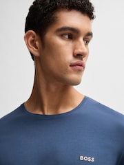 BOSS Blue Stretch Cotton Long Sleeve Top - Image 3 of 5