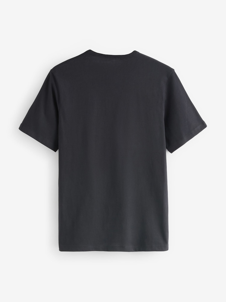 BOSS Black/White/Green 100% Cotton T-Shirts 3 Pack - Image 3 of 7