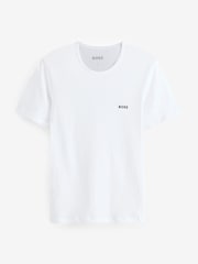 BOSS Black/White/Green 100% Cotton T-Shirts 3 Pack - Image 4 of 7