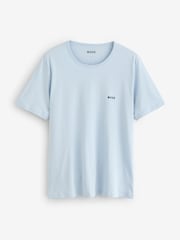 Синий - BOSS 100% Cotton T-Shirts 3 Pack - Image 6 of 8