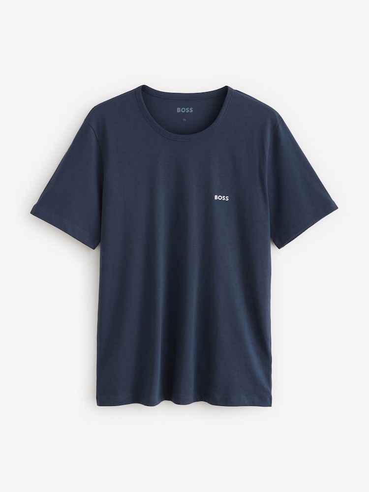 BOSS Tshirt RN 3P Classic T-Shirt in White, Black & Navy I BOSS I